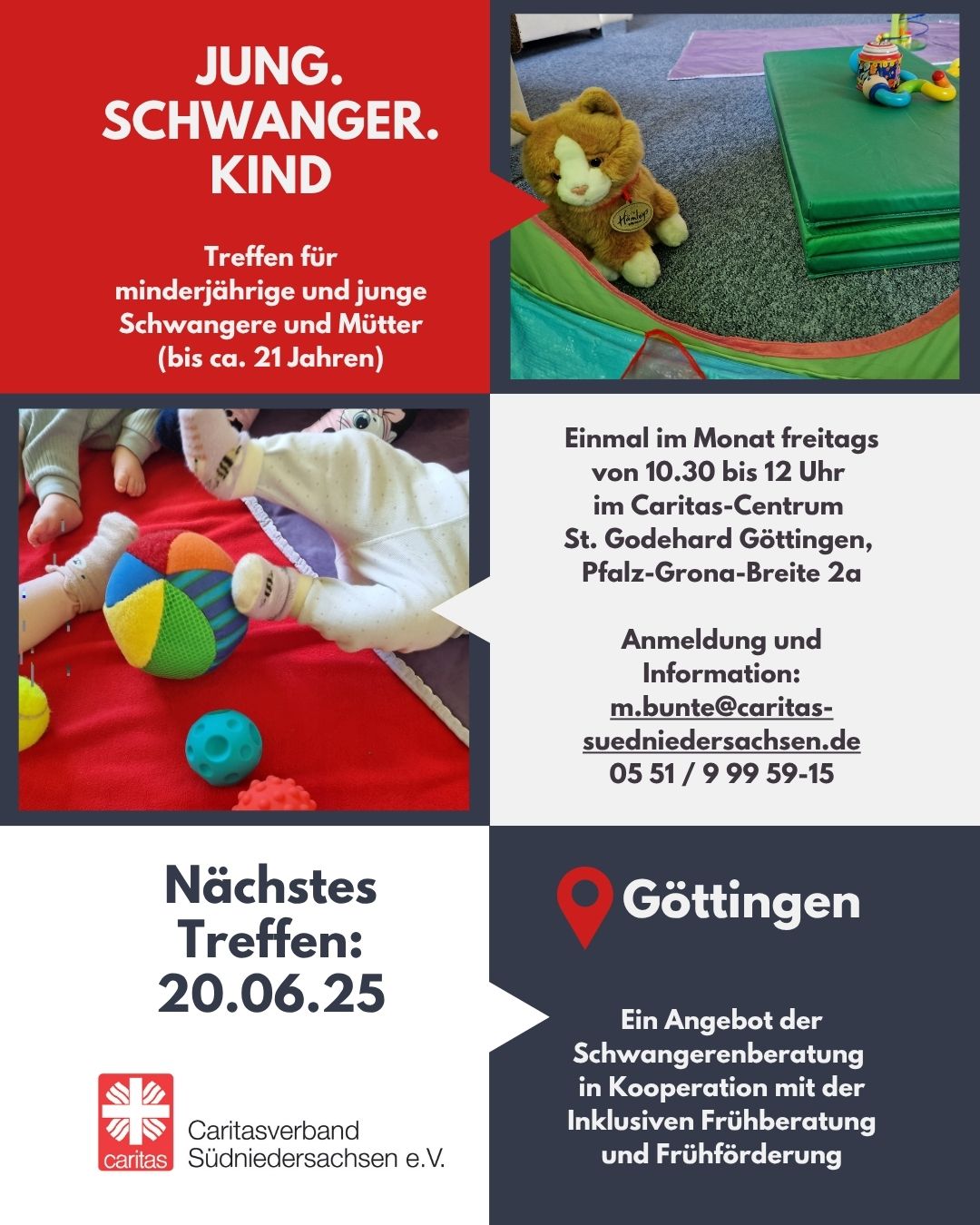 Ankündigung für Jung.Schwanger.Kind am 20. Juni 2025