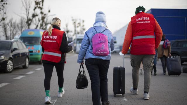 Die Caritas unterstützt wie hier in Przemysl (Polen) Geflüchtete aus der Ukraine. | Foto: Philipp Spalek / Caritas
